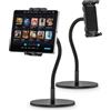 JUBORUI Supporto Tablet da Tavolo, Porta iPad da Tavolo con Metallo Collo Oca, Girevole Supporto iPad Scrivania per ipad Air/Mini 4.7-13.5 Tablets
