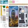 Gadget Troops Kit di ricambio per display LCD (senza impronte digitali) per OnePlus 8T KB2001, KB2000, KB2003, KB2005 (argento)