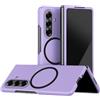 IMEIKONST Magnetica Cover per Samsung Galaxy Z Fold 7, Protezione Completa Della Fotocamera, Custodia Sensazione Sulla Pelle Ultra Sottilee Anti-Impronte Case per Samsung Z Fold7. Viola QHFG