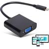 Agatige Adattatore da USB C a VGA, Convertitore cavo Tipo USB C a VGA Cavo Adattatore Video USB 3.1 HD 1080P da 10 Gbpsps per Computer Portatile Tablet Telefono