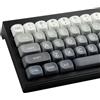 Hyekic Copritasti in PBT 146 tasti Double Shot Profilo MOA Keycaps Bianco-Grigio Gradiente Sublimazione Keycap Tappi chiave personalizzati per switch Cherry MX Layout Tastiere meccaniche layout ANSI