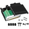 PENGLIN Thinner DB37 Solderless RS232 D-SUB Serial to 37 pin Port Terminal Connettore Adattatore Breakout Board con Caso Long Bolts Tail Pipe