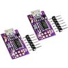 TECNOIOT 2pcs Tiny AVR ISP ATtiny44 ATTiny45 ATTiny85 USBTinyISP Programmer 5V Micro USB