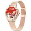 ECOSOON Smartwatch Donna Rotondo, Orologio Smartwatch Donna con Effettua/Risposta Chiamate, IP68 Impermeabile Smart Watch con Cardiofrequenzimetro, SpO2, Contapassi, Sonno, Orologio Fitness Donna