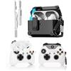 LEWOTE - Copertura Protettiva 3 in 1 Compatibile con Apple Airpods Pro (2a/1ª Generazione) con Kit di Pulizia e Portachiavi (Manetta di Gioco)