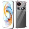 GIOPUEY Cover Compatibile con Nubia Z70S Ultra, TPU Ultrasottile HD Case, Protezione del Cuscino d'Aria - Trasparente