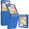GIOPUEY Cover Compatibile con Motorola RAZR 60, Materiale PC Rigido Custodia, Comodo e Liscio al Tatto Case，Antiurto, Anti-Impronta - Dark Blue