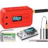 Meshnology 1 set di scheda modulo ESP32 Lora V3 con antenna da 915 MHz + batteria da 3000 mAh + custodia protettiva - WiFi Bluetooth SX1262 CP2102 0,96 pollici OLED tipo C per Arduino Lora Meshtastic IOT (N35