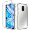 PANXIYUE Cover Compatibile con Xiaomi Redmi Note 9S / Redmi Note 9 PRO,360°Full Body Silicone TPU Protezione Resistente Custodia Cover per Xiaomi Redmi Note 9S/Note9 PRO(Transparent)