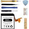 Qoutmcuy EB-BR880ABY - Batteria di ricambio con aggiornamento per Samsung Galaxy Watch 4 Classic 42 mm SM-R880 SM-R885/Galaxy Watch 4 SM-R860 SM-R865 (40 mm) con kit di attrezzi incluso