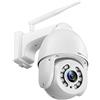 Topodome S21C 5MP 5X Zoom Ottico PTZ Telecamera Sorveglianza Wi-Fi Esterna | Metallo Dome, RTSP, Visione Notturna con Luce Bianca, Audio a 2 Vie, Auto Tracking, 360° Visione, Rilevazione Umana, IP66