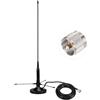 Bingfu Antenna VHF UHF 136-174MHz 400-460MHz Doppia Banda PL259 Maschio Base Magnetica Con Kit Aereo di Terra per Radio Bidirezionale a Due Vie Mobile