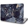 AMCJJ Custodia Rigida Compatibile con MacBook Pro 13 Pollici 2015 2014 2013 2012 Release A1502 A1425 con Retina,Plastica Case Cover, Marmo Grigio Nero 1