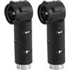 DollaTek Adattatore convertitore antenna autoradio DIN-ISO da 2 pezzi, Plug Play, universale, adatto per la maggior parte dei veicoli, connettore potenziatore segnale autoradio.