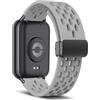 MaEiol Cinturino Silicone per Xiaomi Smart Band 10 Pro/9 Pro/8 Pro/Xiaomi Mi Band 10 Pro/9 Pro/8 Pro, Cinturino Morbido Traspirante Sportivo Fibbia Magnetica Ricambio per Uomini Donne, Grigio