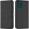 Verco custodia per Motorola Moto G42, Case per Motorola G42 Cover PU Pelle Portafoglio Protettiva, Nero
