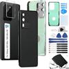 RongZy Coperchio Batteria per Samsung Galaxy S20 Ultra G988B Coperchio Posteriore per Samsung Galaxy S20 Ultra 5G Cover Batteria per Telefono Sostituzione Copribatteria(Nero)