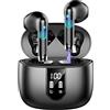 Drsaec 2026 Cuffie Bluetooth 5.4, Auricolari Bluetooth 56Ore 6D Stereo Cuffie Wireless In Ear con 4 ENC Mic, Cuffie Senza Fili Cancellazione Rumore Cuffiette Sport IP7 Impermeabili Headphones per iOS/Android
