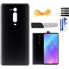 YHX-OU 6.39 - Coperchio Posteriore di Ricambio per Batteria Xiaomi Mi 9T 9T PRO + Strumento di Installazione (Nero)