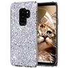OKZone Cover Samsung Galaxy S9 Plus, Custodia Lucciante con Brillantini Glitters Ultra Sottile Designer Case Cover per Samsung Galaxy S9 Plus (Argento)