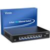 VIMIN Switch Ethernet Non Gestito 10G a 8 Porte, Switch di Rete 10Gbe Che Supporta la Negoziazione Automatica della velocità 100M/1000M/2,5G/5G/10G, per Rete Nas 10G, Plug & Play, capacità 160 Gbps