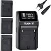 TAVT Caricabatteria per Nikon EN-EL15 EN-EL15C EN-EL14 EN-EL14A EN-EL3E EN-EL3, per Sony NP-F750 NP-F550 NP-FM50 NP-F770 NP-F930 NP-F950 NP-FFM960 NP-FM500H