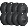 Lifemate Life Tag 8-Pack Tracker Bluetooth Compatibile con Apple iOS, Funziona con App "Dov'è", Localizzatore per Chiavi, Portafogli, Valigie e Zaini, Impermeabile IP67, Batteria Lunga Durata