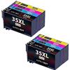 Supply Guy 8 Cartucce compatibile con Epson 35XL / 35 XL per WF-4700 WF-4720dwf WF-4720 WF-4725dwf WF-4730dtwf WF-4735dtwf WF-4740dtwf