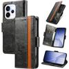 MOJIA Cover per OPPO Reno 15 Pro 5G / Reno15 Pro 5G, PU Custodia Antiurto Resistente ai Graffi, Custodia Flip Portafoglio per Telefono con Supporto e Slot per Schede. Nero