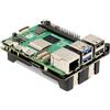 Geekworm X1205 5V UPS HAT Shield for Raspberry Pi 5|Max 5.1V 6A Output|Wide 9-18V Input|Auto Power On|Safe Shutdown |Power Loss Detection Function