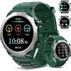 Qecnato Smartwatch Uomo Militare, 1.39 HD Orologio Smart watch con Chiamate Bluetooth, Tracker Attività con Sonno/Cardiofrequenzimetro, 110+ Modalità Sportive, IP68 Impermeabile per Android iOS, Verde