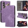 BELLA BEAR Cover ZTE Nubia Neo 3 GT 5G, [Tecnologia di Blocco RFID] Custodia per ZTE Nubia Neo 3 GT 5G, Custodia ZTE Nubia Neo 3 GT 5G con [Supporto Scheda] [Funzione Kickstand]-Viola