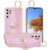 Kainevy Cover per Huawei P30 Pro con Cordino Silicone Morbido Slim Antiurto Custodia per Huawei P30 Pro Cover con Anello Resistente Aesthetic Protezione Case Per Donna Uomo (Viola)