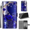 KENHONER Cover Compatibile con Huawei P Smart 2019, Premium Pelle PU Portafoglio Flip Libro Custodia per Honor 10 Lite [Protezione Completa] - Farfalla