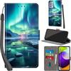 Haninsuze Cover per Samsung Galaxy A52 5G/A52s Custodia Cover Pelle Libro Portafoglio con Porta Carte Magnetica Protezione Antiurto Cuoio Flip Case Custodia Cover per Samsung A52, artico