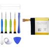 ERYNK PL512524G Batteria di ricambio compatibile con AMAZFIT T-rex Verge Lite Smart Watch A1918 A1808 A1801 batteria di ricambio con kit di attrezzi (400 mAh/1,52 Wh,3,8 V)