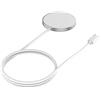 JOBY Caricatore Wireless Magnetico, Caricabatterie Wireless Compatibile con MagSafe, Tecnologia Qi, Ricarica Rapida 15W, Compatibile con iPhone e Smartphone Android, Cavo 1m USB-C, Grigio