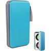 SVUPUE Custodia per CD, Organizer per 80 CD, Blu, Plastica, Supporto per Dischi Protettivi per Viaggi in Auto