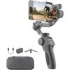 TOALLIN Stabilizzatore Gimbal per telefono, stabilizzazione a 3 assi, tracciamento AI, controllo dei gesti, gimbal a lunga durata della batteria per iPhone e Android, registrazione video, streaming