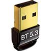 Cuifati 2023 Nuovo Adattatore Bluetooth AGGIORNAMENTO per PC, Ricevitore Dongle USB Bluetooth 5.3 Driver per PC Plug And Play 0, Compatibile con Windows 7 8.1 10 11 e Linux