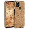 kwmobile Custodia Rivestimento Sughero Compatibile con Google Pixel 5 Cover - Cover Copertura Sughero - Case Smartphone marrone chiaro