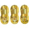 TUOLNK SMA Accoppiatore Barrel Adapter Femmina a RP-SMA Femmina Connettore RF Kit Convertitore per Antenna Radio - Confezione da 3