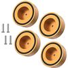 Tertullus 4 piedini audio HiFi in alluminio, 58 mm × 22 mm, per subwoofer in alluminio, per avvitare, per subwoofer, altoparlanti, amplificatori e giradischi