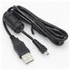 Keple USB Cable (UC-E6) Transfert d'images photo Compatibile con Sony Alpha: DSLR-A200 USB 2.0 A Maschio a Mini B 8 pin maschio piatto | 1.5m