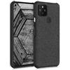kwmobile Cover Rigida compatibile con Google Pixel 5 - Custodia Cellulare - Back Cover Case Protettiva Cover in tessuto - grigio scuro