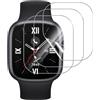 Stejnhge Pellicola idrogel 5pcs per Honor Watch 4, HD Trasparente TPU Pellicola Protettiva Morbida Protezione Schermo