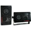 Pyramid COPPIA DI CASSE PYRAMID 2060 NERE BASS REFLEX DA 150 WATT RMS E 300 WATT MAX A COPPIA A 3 VIE PER CASA AUTO RISTORANTE PIZZERIA BAR PUB O LOCALI COMMERCIALI PER USO INTERNO