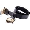 Cablecc CYFPV - Cavo HDMI (maschio a femmina, angolo 90°, per HDTV multicopter, fotografia aerea, 20 cm)