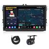Eonon Android 13 per VW Golf VI/V Polo Touran Passat T5 Seat Skoda schermo wireless da 9 pollici, 6+64 GB, 4G LTE, CarPlay, Android Auto, GPS Sat Nav telecamera posteriore Wi-Fi Bluetooth USB VWX6S