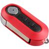 ELLENNE Guscio Chiave Telecomando per Fiat Panda 500 YPSILON ROSSO FIAT-18